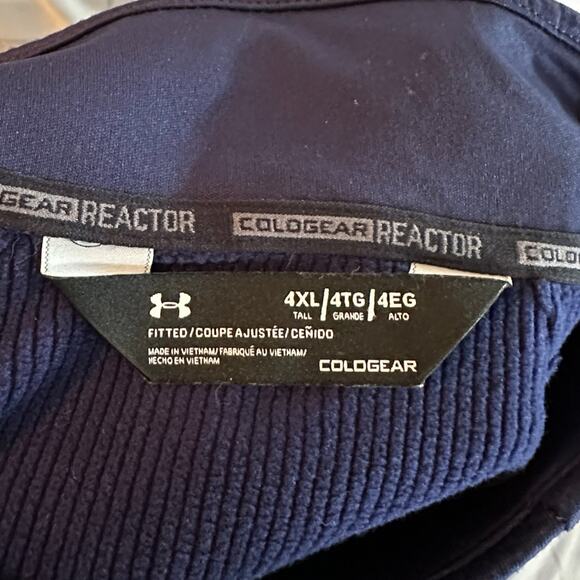 Under Armour Men’s Navy Blue Partial Zip Pullover, 4XL, Pre-owned - Picture 3 of 3
